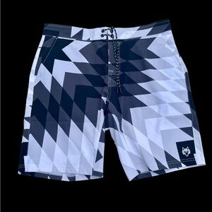 Greyson Golf Indian Wells Board Shorts Big Sky Print Size 36 $128